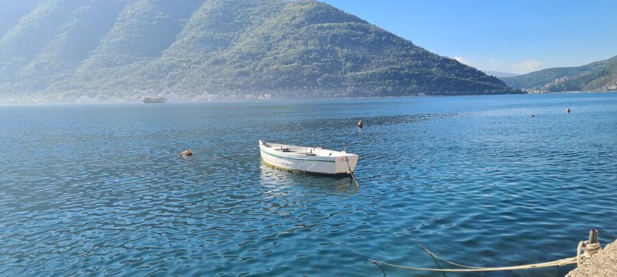 Blue Sea & Black Mountains - Montenegro - The optional boat to Our Lady of the Rocks