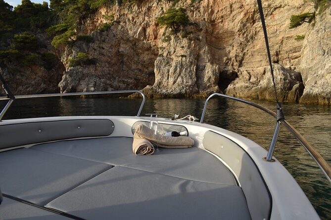 Boat rental in Dubrovnik Croatia. Cruise around Dubrovnik coast and islands - Koločep and the Blue Cave swim