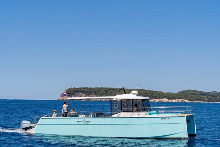 Dubrovnik: Blue Cave Catamaran Tour with Drinks and Snorkel - Drinks, music, and the mood on board