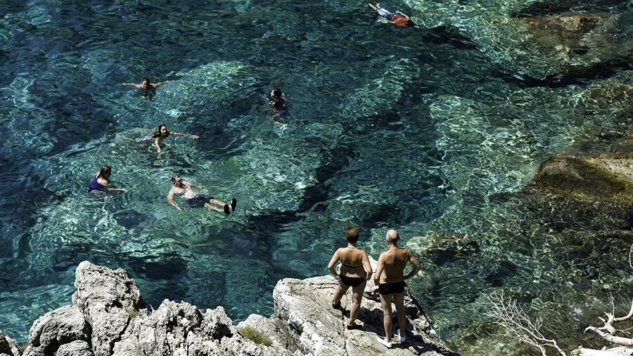 Dubrovnik: Blue Cave Tour with Panoramic Old Town View - Three Green Caves: the most active stop