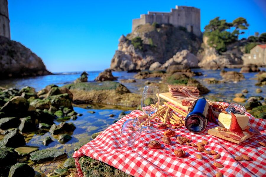 Dubrovnik Gastronomy: 3-Hour Food and Wine Tour - The first savory tasting: a gentle start