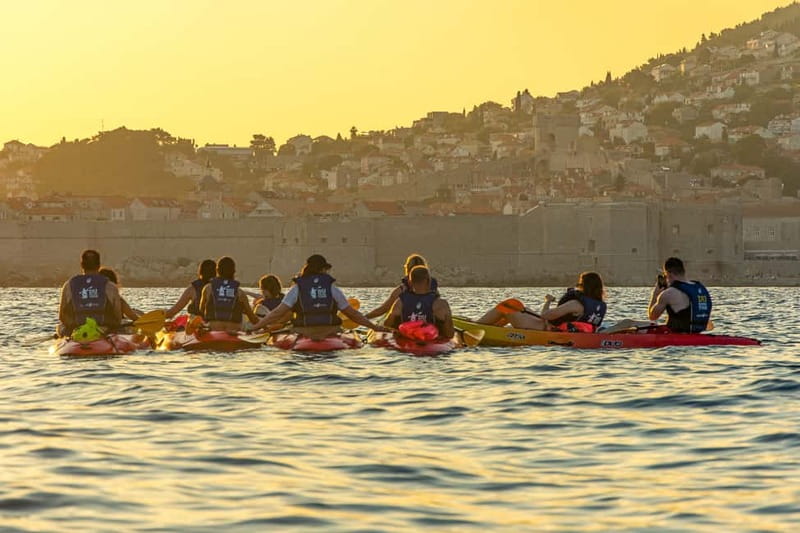 Dubrovnik: Guided Sunset Sea Kayaking with Snacks and Wine - Lokrum at the best hour of the day