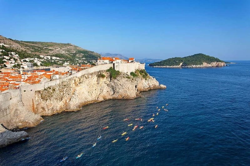 Dubrovnik: Guided Sunset Sea Kayaking with Snacks and Wine - Betina Cave and its small beach