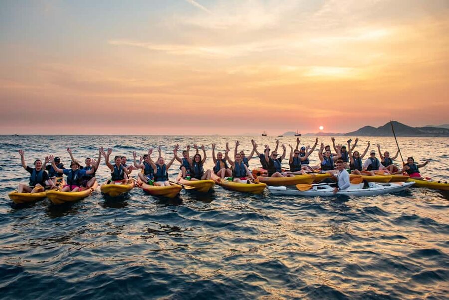 Dubrovnik: Sunset Kayaking and Snorkeling Tour - The Old Port and Dubrovnik from sea level