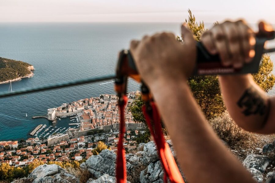 Dubrovnik: Sunset Zip Line Experience Followed by Wine - The first line gives you time to look