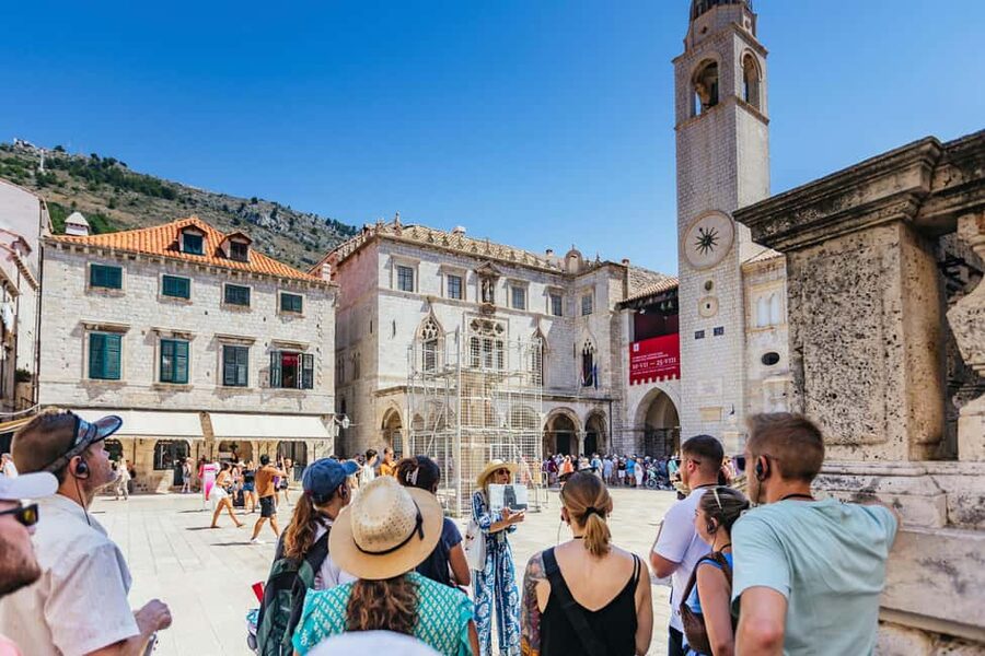 Dubrovnik: The Original Game of Thrones Tour & Lokrum Option - Orlando’s Column and the Jesuit Steps