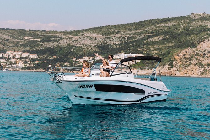 Elaphite Islands Luxury Private Boat Tour with Cap Camarat 7.5 - Lopud combines Šunj Beach with village time