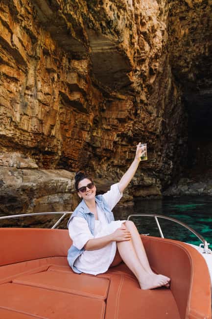 Elaphite Islands: Private boat tour (Barracuda 545) - Koločep’s Green Cave, Blue Cave, and Three Caves