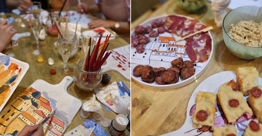 Paint, Sip, and Savor Local Flavors: Unique Local Experience - Local wine, Croatian bites, and homemade plum jam