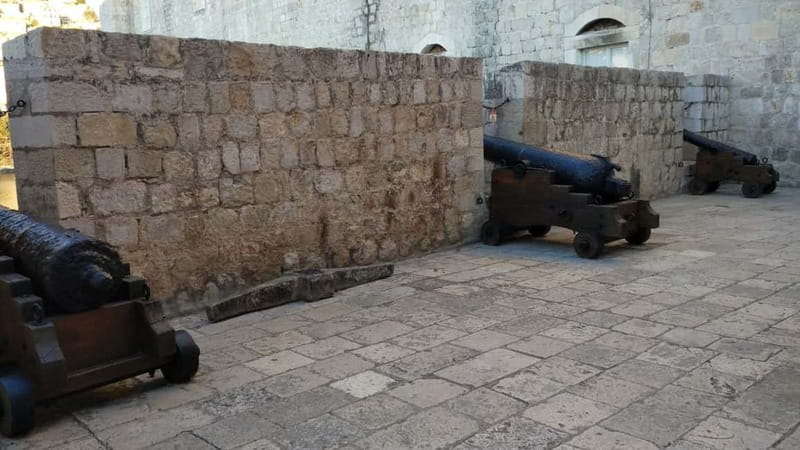 Walls of Dubrovnik: Small-Group 2-Hour Tour With a Local - The northern walls and medieval weapons